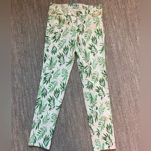 J McLaughlin Pants Lexi Beaumont Leaf Stretch Jeans Size 6